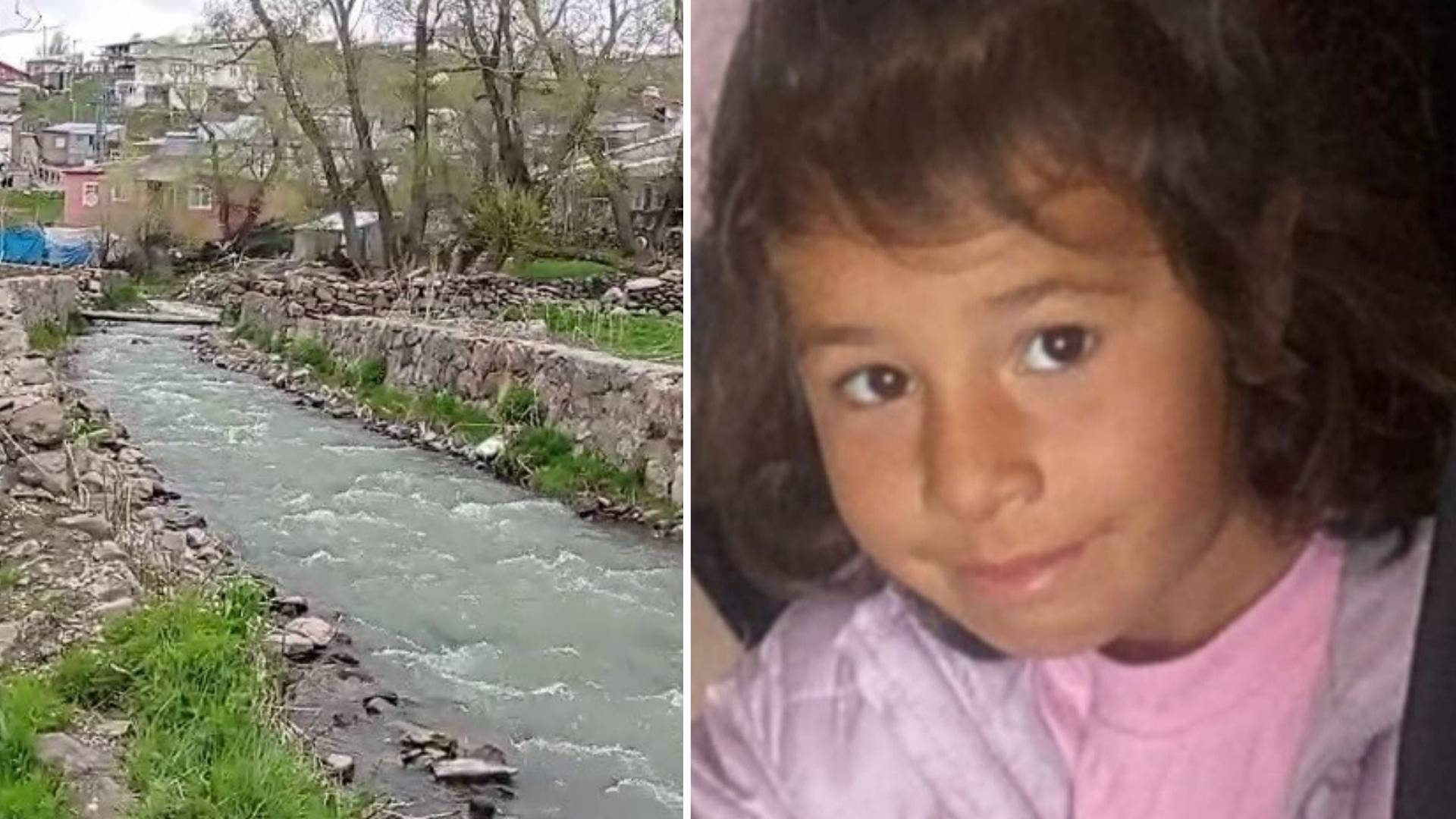 Erzurum'un Tekman ilçesinde evinin önünde oynarken sağanak yağış sonrası taşan