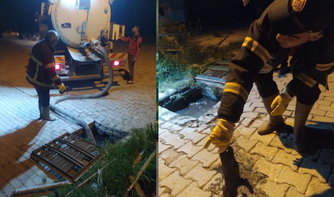 Afyonkarahisar’ın Bolvadin ilçesinde, sokakta gezinirken yol kenarındaki yağmur suyu menfezine