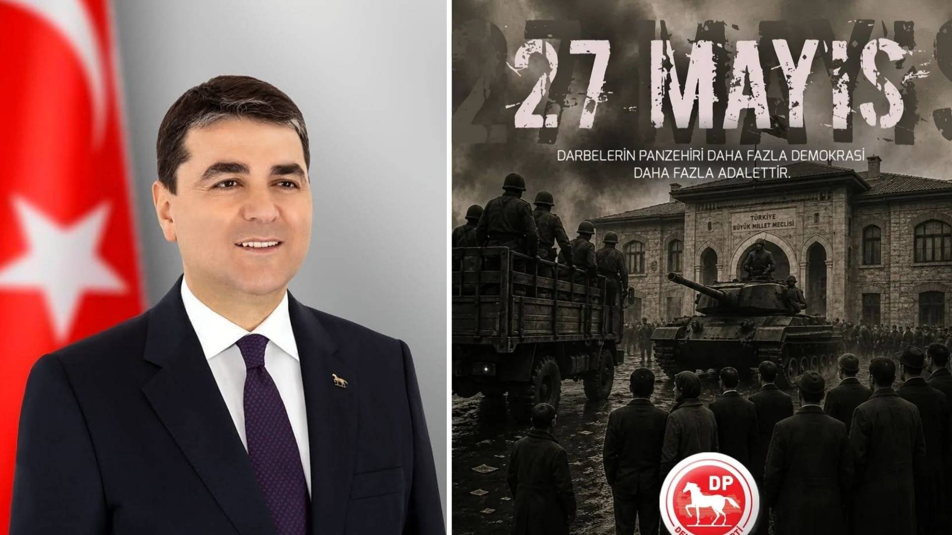 Demokrat Parti (DP) Genel Başkanı Gültekin Uysal, 27 Mayıs 1960