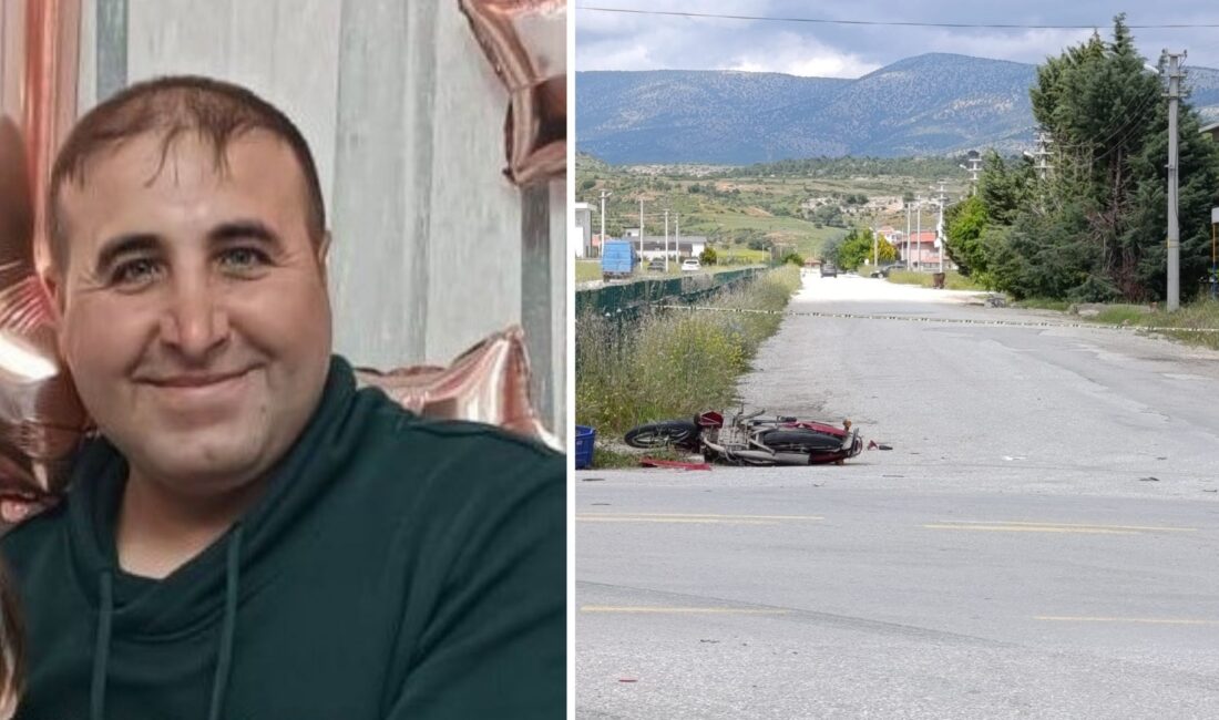 Denizli’nin Çivril ilçesinde, hafif ticari araç ile motosikletin çarpışması sonucu