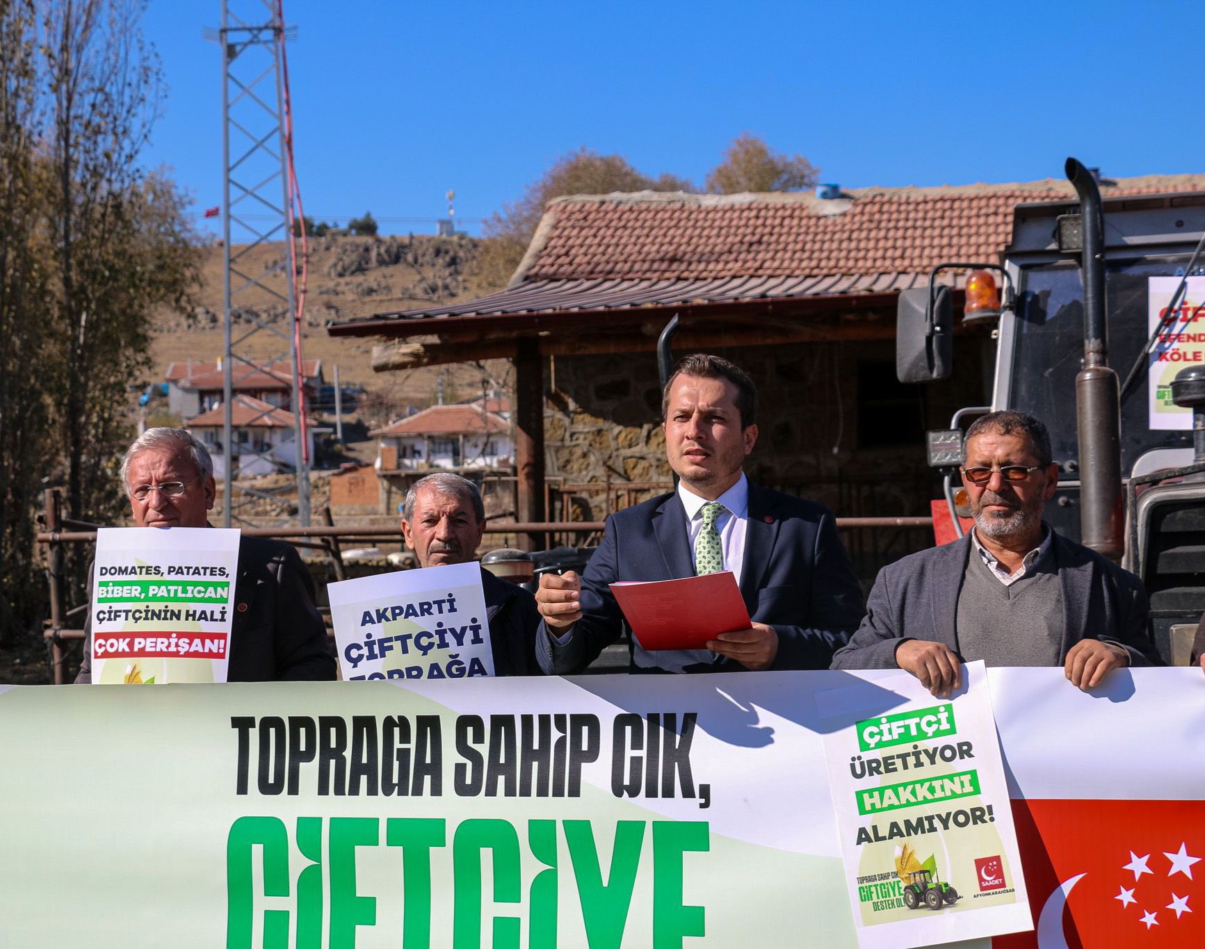 Saadet Partisi Afyonkarahisar İl Başkanı Beytullah Karataş, Çiftçiler Günü münasebetiyle