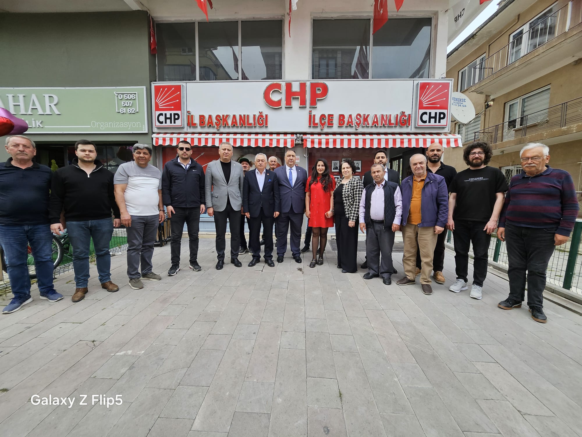 İYİ Parti Afyonkarahisar İl Başkanı Muhammet Mısırlıoğlu, İl Sekreteri Şaban