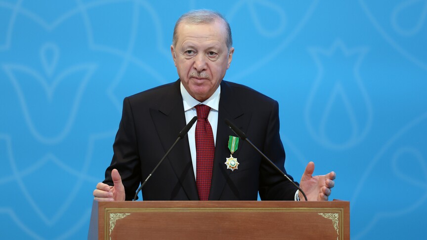 Cumhurbaşkanı Recep Tayyip Erdoğan, "İsrail, işlediği insanlık suçlarıyla insanlığın ortak