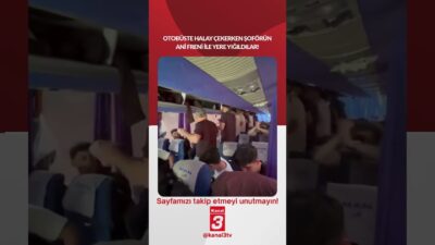 Otobüste halay çekerken şoförün ani freni ile yere yığıldılar! 📶https://kanal3.com.tr/