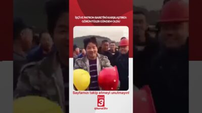 İşçi ve patron baretini karşılaştırdı: Görüntüler gündem oldu! 📶https://kanal3.com.tr/ Sosyal