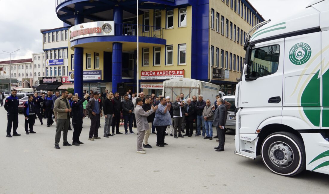 Şuhut Belediyesi araç filosuna kazandırılan 36 tonluk akaryakıt tankeri düzenlenen