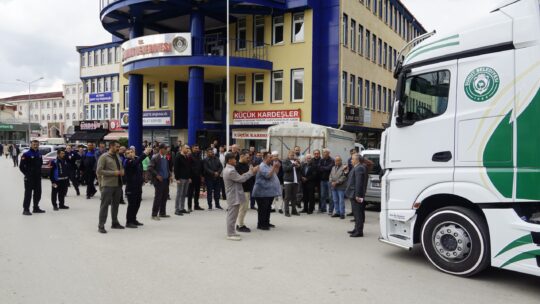 Şuhut Belediyesi araç filosuna kazandırılan 36 tonluk akaryakıt tankeri düzenlenen