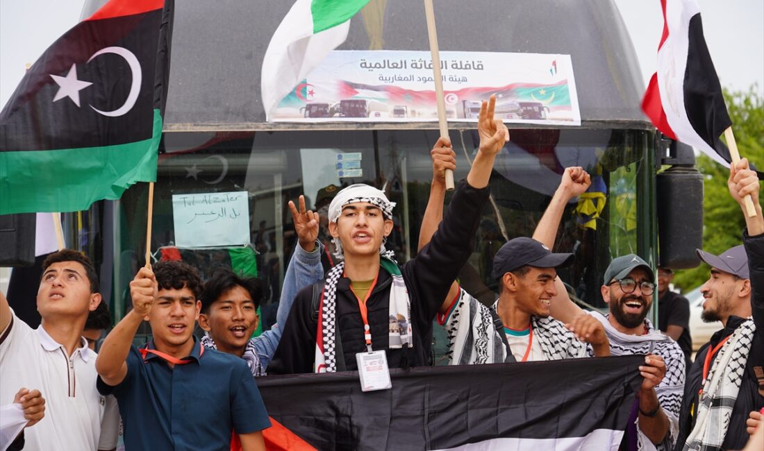 Libya'da toplanan 30 ülkeden 350'nin üzerinde Sumud Kara Konvoyu aktivisti