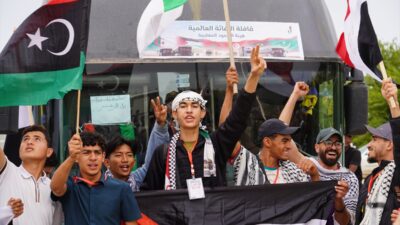 Libya'da toplanan 30 ülkeden 350'nin üzerinde Sumud Kara Konvoyu aktivisti