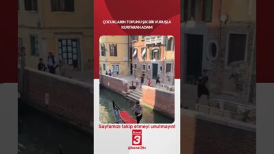 Çocukların topunu şık bir vuruşla kurtaran adam… 📶https://kanal3.com.tr/ Sosyal Medya