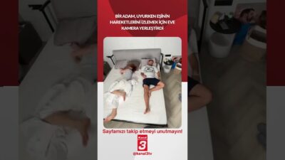 Bir adam, uyurken eşinin hareketlerini izlemek için eve kamera yerleştirdi…