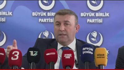 Büyük Birlik Partisi Afyonkarahisar İl Başkanı Süleyman Çağlar: Hem küresel