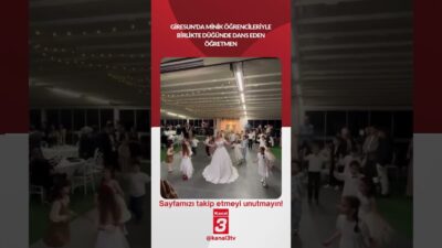 Giresun’da minik öğrencileriyle birlikte düğünde dans eden öğretmen… 📶https://kanal3.com.tr/ Sosyal