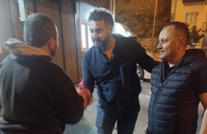 Karahisar Yörükler Derneği Başkanı Hasan Azak ve Başkan yardımcısı, Afyonkarahisar