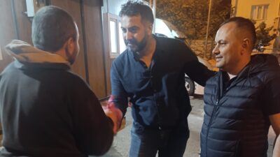 Karahisar Yörükler Derneği Başkanı Hasan Azak ve Başkan yardımcısı, Afyonkarahisar