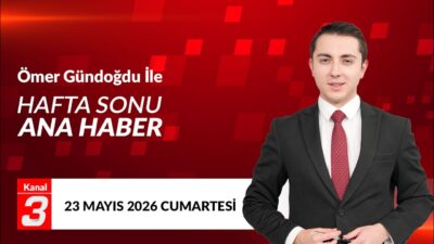 Kanal 3Cts, Mayıs 23, 2026 4:30pmURL:Embed:Ömer Gündoğdu İle Hafta Sonu