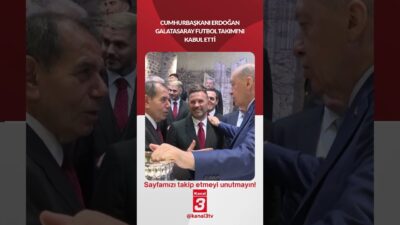 Cumhurbaşkanı Erdoğan, Galatasaray Futbol Takımı oyuncularını kabul etti. 📶https://kanal3.com.tr/ Sosyal