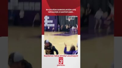Bu çocuğun 10.000 dolar için 4 atış yapması için 25