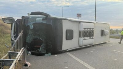 Balıkesir’in Susurluk ilçesinde, İstanbul-İzmir Otoyolu’nda seyir halinde olan bir yolcu