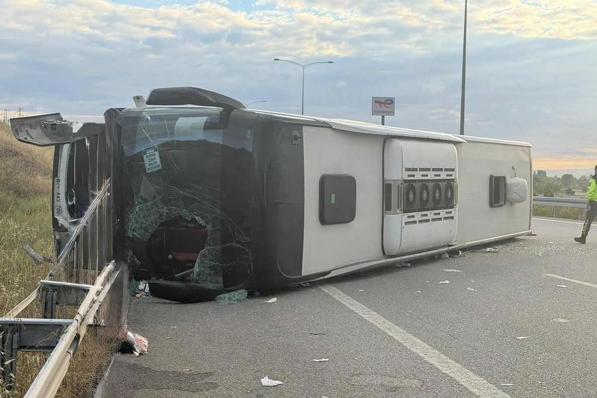 Balıkesir’in Susurluk ilçesinde, İstanbul-İzmir Otoyolu’nda seyir halinde olan bir yolcu