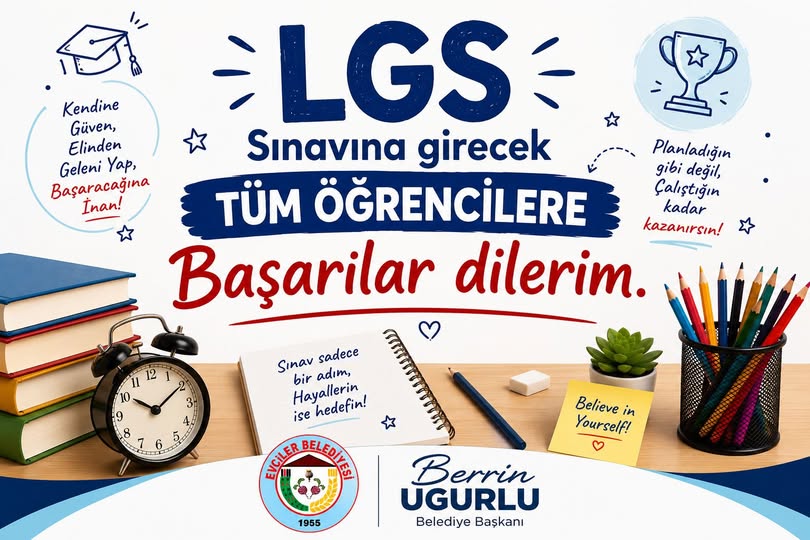 Afyonkarahisar’ın Evciler ilçesinde, yarın gerçekleştirilecek olan Liselere Geçiş Sistemi (LGS)