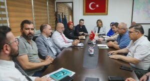 AK Parti Afyonkarahisar İl Başkanı Turgay Şahin başkanlığında, İl Başkanlığı’nda