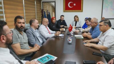 AK Parti Afyonkarahisar İl Başkanı Turgay Şahin başkanlığında, İl Başkanlığı’nda