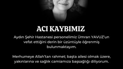 Aydın'ın Efeler ilçesinde görev yapan 31 yaşındaki tıbbi sekreter Ümran