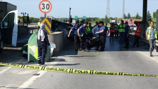 İstanbul’un Tuzla ilçesinde bulunan Orhanlı Gişeleri’nde meydana gelen trafik kazasında,