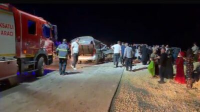Gaziantep’te gece saatlerinde meydana gelen feci trafik kazası, kırsal bölgede