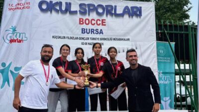 Bursa ev sahipliğinde gerçekleştirilen Okul Sporları Bocce Türkiye Finalleri'nde Afyonkarahisar