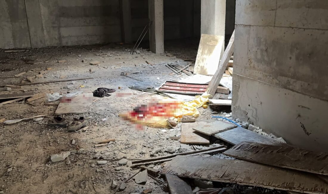 Kütahya'da yapımı devam eden bir inşaat projesinde meydana gelen feci