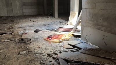 Kütahya'da yapımı devam eden bir inşaat projesinde meydana gelen feci