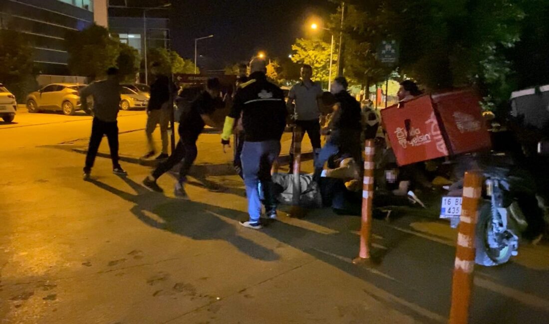 Bursa'nın İnegöl ilçesinde motokuryeler ile gıda satışı yapan işletme sahipleri