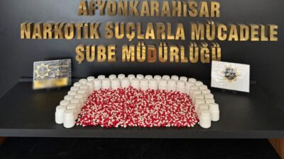 Afyonkarahisar İl Emniyet Müdürlüğü ekiplerince uyuşturucu ile mücadele kapsamında yürütülen