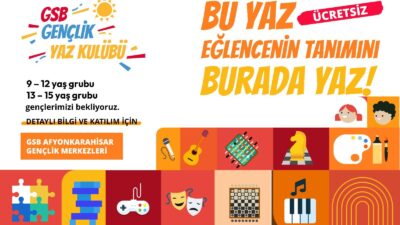 Afyonkarahisar Gençlik ve Spor İl Müdürlüğüne bağlı Gençlik Merkezleri tarafından,