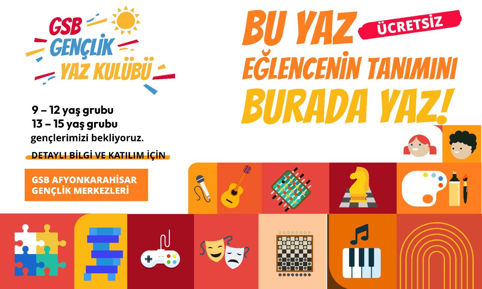 Afyonkarahisar Gençlik ve Spor İl Müdürlüğüne bağlı Gençlik Merkezleri tarafından,