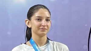 Afyonkarahisarlı sporcu Zeynep Yurt, Akdeniz Karate Şampiyonası’nda Türkiye Milli Takımı