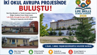 Afyonkarahisar'ın İhsaniye ilçesinden iki okul, uluslararası eTwinning projesi "LIFE SKILLS