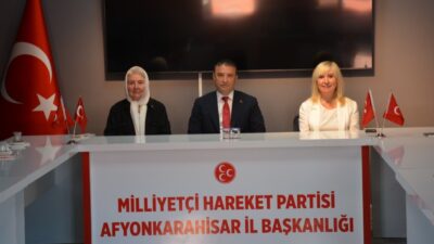 Milliyetçi Hareket Partisi Afyonkarahisar İl Başkanı Ahmet Kahveci, KAÇEP üyeleriyle