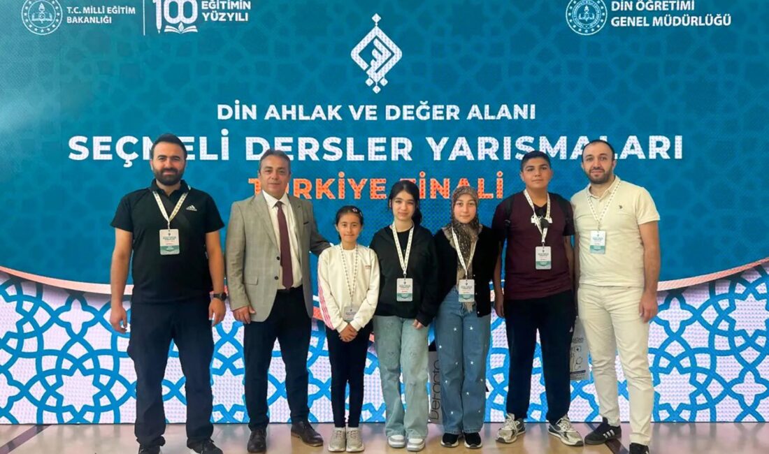 Çobanlar Yavuz Selim Ortaokulu öğrencileri, Millî Eğitim Bakanlığı tarafından düzenlenen