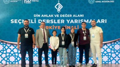 Çobanlar Yavuz Selim Ortaokulu öğrencileri, Millî Eğitim Bakanlığı tarafından düzenlenen