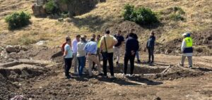 Karayolları 13. Bölge Müdürü Hasan Sarıoğlan, Dinar’da gerçekleştirilen ziyaret kapsamında
