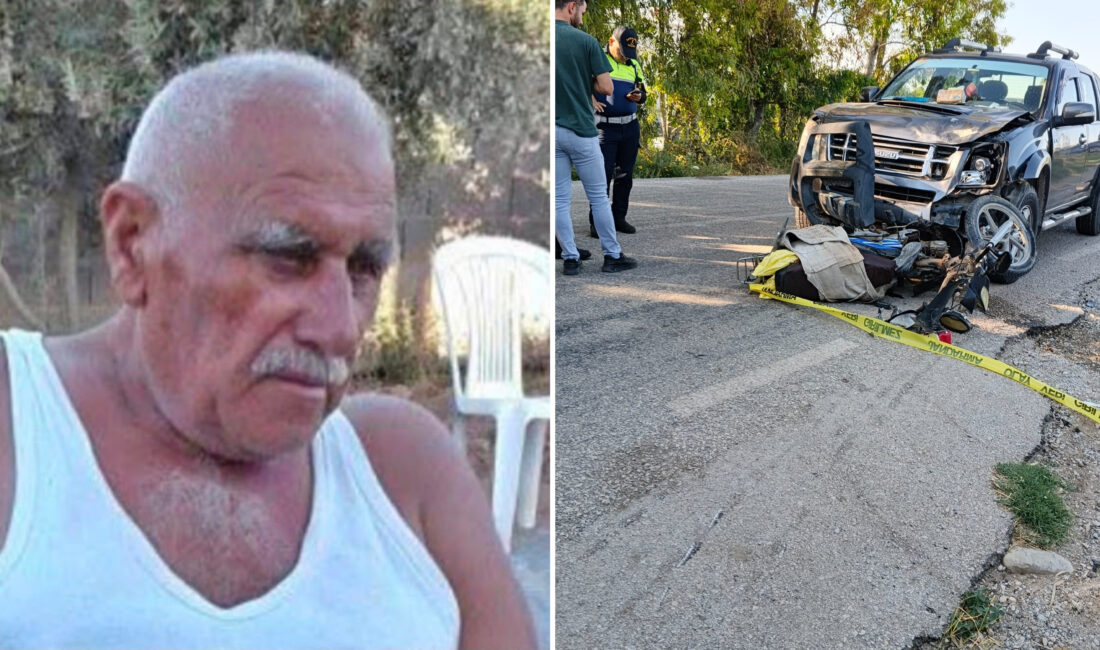 Adana'nın Yumurtalık ilçesinde kamyonetle çarpışan motosikletin 82 yaşındaki sürücüsü Yusuf
