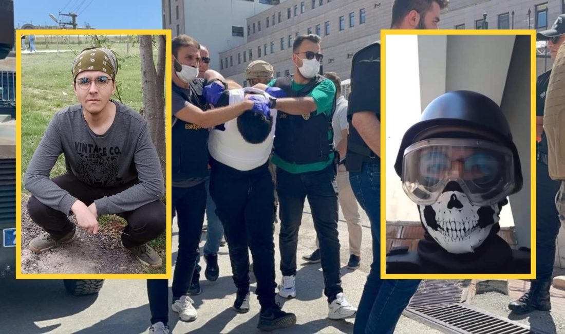 Eskişehir'de neo-nazi sembolünün bulunduğu ekipmanlar kuşanıp bir çay bahçesinde 5