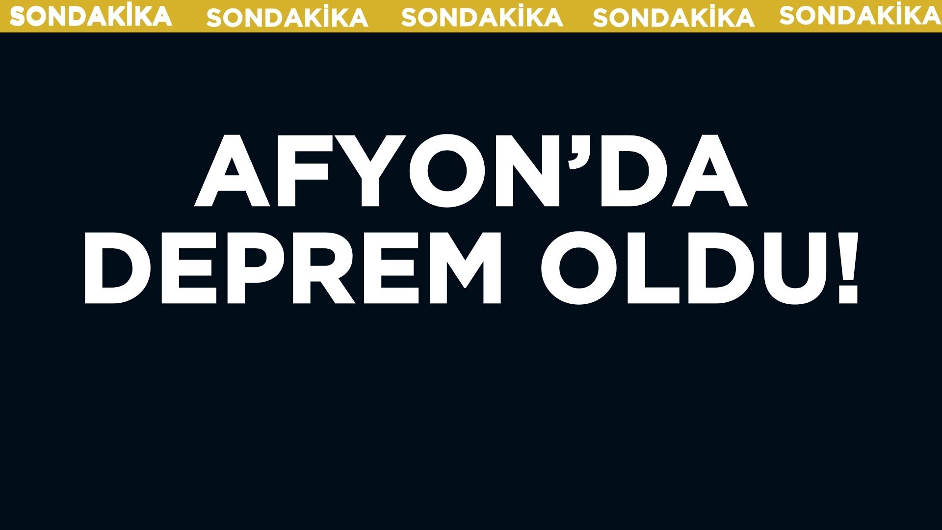 Afyonkarahisar’ın Çay ilçesinde sabaha karşı saat 05.31'de meydana gelen deprem,