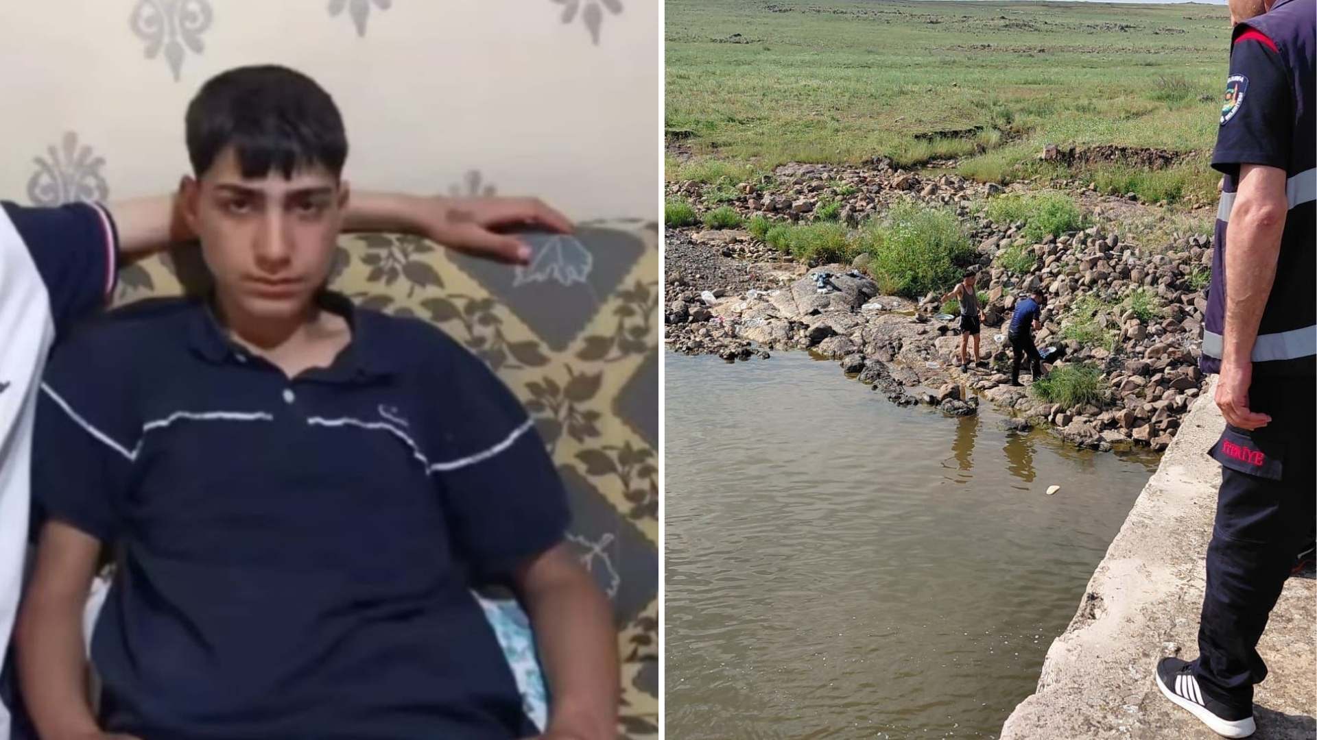Şanlıurfa'nın Siverek ilçesinde serinlemek amacıyla arkadaşlarıyla birlikte dereye giren 13