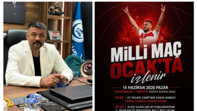 Ülkü Ocakları Afyonkarahisar İl Başkanı Mesut Çetinkaya, 14 Haziran’da oynanacak