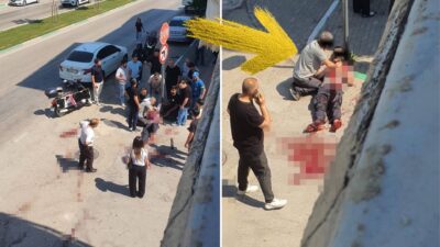 Bursa'nın Yıldırım ilçesinde, yan yana faaliyet gösteren komşu iki esnaf