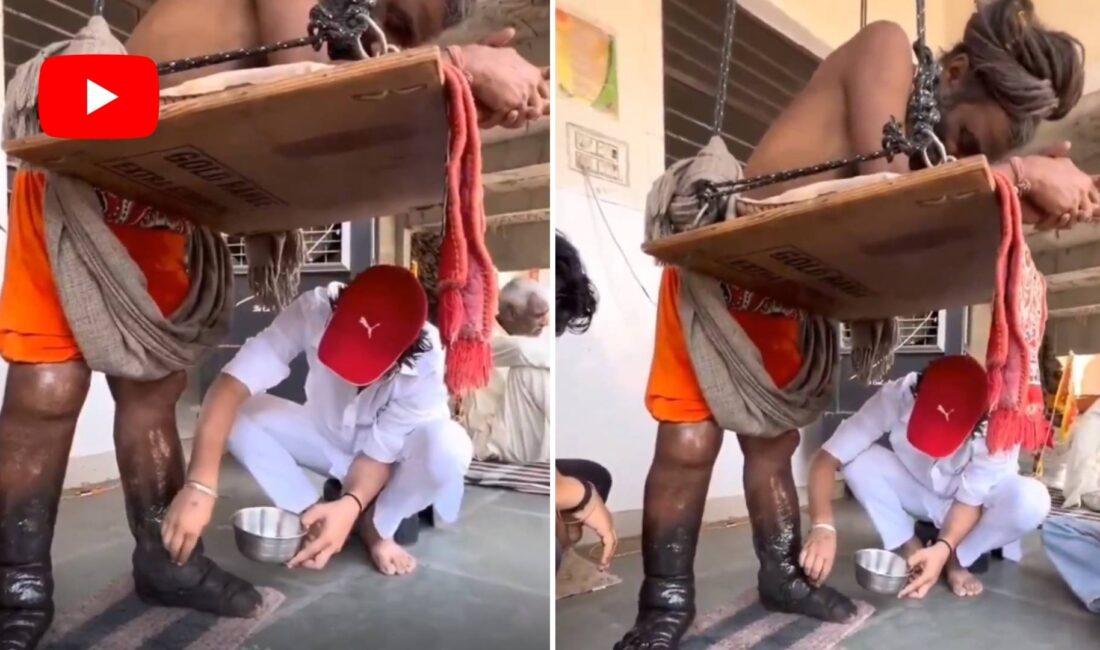 Hintli bir adam, Hindu tanrısı Mahadev’i görebilmek amacıyla 12 yıldır